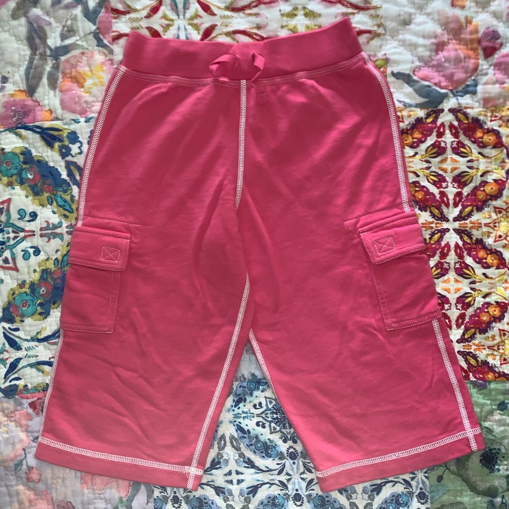 EUC Hanna Andersson cropped sweats, pink, 130 (8)